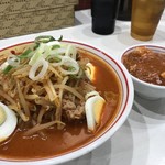 蒙古タンメン中本 - 味噌卵麺とプチ麻婆