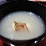 銀座 しのはら - 銀杏のすり流し　のどぐろ