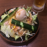 Yoshida no udon menzu fujisan - 富士山サラダ。セットなのに量があって嬉しい