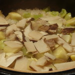 禅紫 - 松茸と栗とぎんなんの土鍋炊きご飯