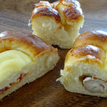 やない菓子舗 - ちくわパン155円
ポテサラベーコン155円
ハムロール130円