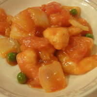 赤坂 四川飯店 - 海老のトマトソース
