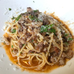 バローレ - 千歳産イノブタと美瑛産椎茸のラグーソーススパゲッティ