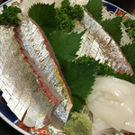 天一 - 縞鰺とイカ