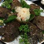 天一 - 草履海老の刺身盛り合わせ