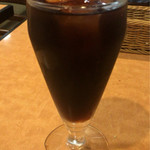 ナマステヒマール - 本日のカレー（チキンとなす） ¥850 に付くアイスコーヒー