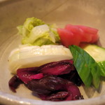 くいもの屋わん - 2017年9月　漬物盛合せ