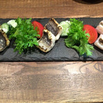 ビストロ ル ケイク - 明石の鱧と太刀魚の炙り