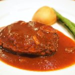 キッチャーノ - ハンバーグランチ 1296円 のハンバーグ