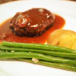 キッチャーノ - ハンバーグランチ 1296円 のハンバーグ