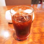 キッチャーノ - ハンバーグランチ 1296円 のアイスコーヒー