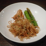 ロウホウトイ - ●エノキ、茄子の素揚げ