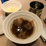 楽堂 - 骨付きポークリブのバクテー＋バクテー用そうめん