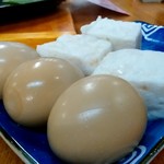 Surimi Ya - おでんの半熟玉子と海老はんぺん