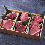 焼肉居酒家 韓の台所 - 料理写真:特選山形牛箱盛り6種