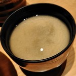 SUSHI TOKYO TEN、 - [料理] とろろ昆布の味噌汁