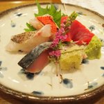 すし屋のこう多郎 - お造り盛り合わせ（2011年3月）