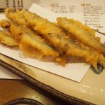 すし屋のこう多郎 - 小鮎の天ぷら（2011年3月）