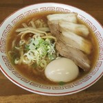 喜多方食堂 - 味玉ラーメン(鶏油)750円♪ 