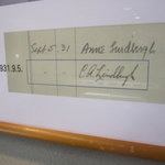 メインダイニングルーム - チャールズ・リンドバーグのサイン