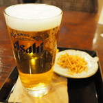 そば処 まるみなみ - 生ビール　550円