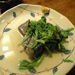 母や - コンニャクと春菊