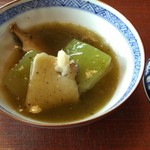 虎屋 壺中庵 - 鮑と冬瓜の餡掛け