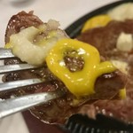 バッファローキング - リブロース400gミディアムレア&ご飯大盛り&プレモル大ジョッキ生