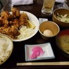 幸の鳥 - 料理写真:名物！唐揚げ(６個)定食