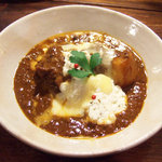 豚と2種類のチーズカレー(1500円)