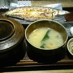 越後屋八十吉 - さんま開き定食790円