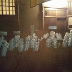 レストランひらまつ 高台寺 - お人の出迎え?❗胡蝶蘭の五輪立てが飾られていました。