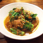 地養赤鳥と菜の花のカレー(1300円)