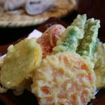 そば茶屋 極楽坊 - 野菜天ざる