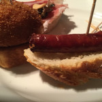 Orio - 奥・クロケット（ハムクリーム）手前・チョリソ