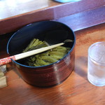 狐狸庵 - 高菜。かつ丼に合います。