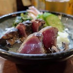 炭火焼 みや澤 - 鰹わら焼きたたき、ハーフ