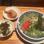 御天 - ネギラーメン¥1,000- Aセット¥100-