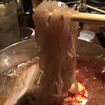 岐山 - 強いコシのある麺と上品な牛コツスープ、キムチもゆで卵も一緒くたでうまーーー！