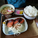 お食事処 なるみ - 味噌チキンカツ&ご飯大¥550