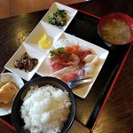 まんぷく処 まま屋 - さしみ定食 1000円