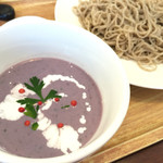 73960940 - 紫芋の豆乳スムージーつけ蕎麦（2017年秋季）