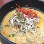 73960973 - ピリ辛豆乳クリーム坦々蕎麦