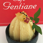 ぴよりんSTATION Cafe gentiane - さつまいもモンブラン540円