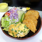 キッチン メグ - ミニセットご飯半分600円