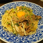 鎌倉パスタ - 「牛肉と野菜のすき焼き風和風パスタ」