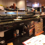 にぎり長次郎 - レーンが回ってるテーブル席