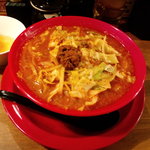 シビれるカラさの旨麺 シビカラ - シビカララーメン＋生卵