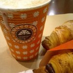 サンマルクカフェ - メープルラテ＆ホワイトチョコクロ＆チョコクロ