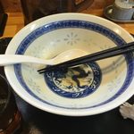麺屋 頂 中川會 - 完食した丼ぶり